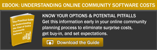 Understanding the Cost of Online Community Software