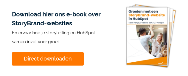   Download hier ons e-book over StoryBrand-websites En ervaar hoe je storytelling en HubSpot samen inzet voor groei!  