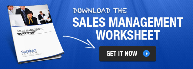 Sales Management Worksheet