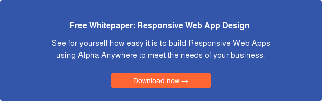 Responsive html5 web application design