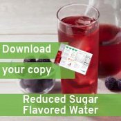 reduced sugar flavored water