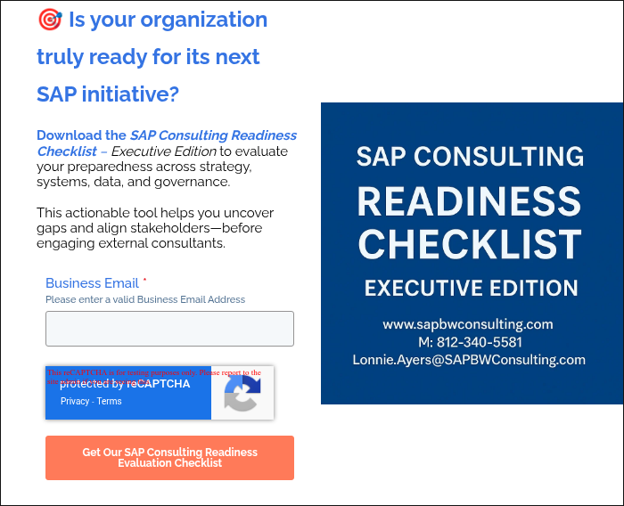 �� Is your organization truly ready for its next SAP initiative?   Download the SAP Consulting Readiness Checklist – Executive Edition to evaluate your preparedness across strategy, systems, data, and governance.   This actionable tool helps you uncover gaps and align stakeholders—before engaging external consultants.  