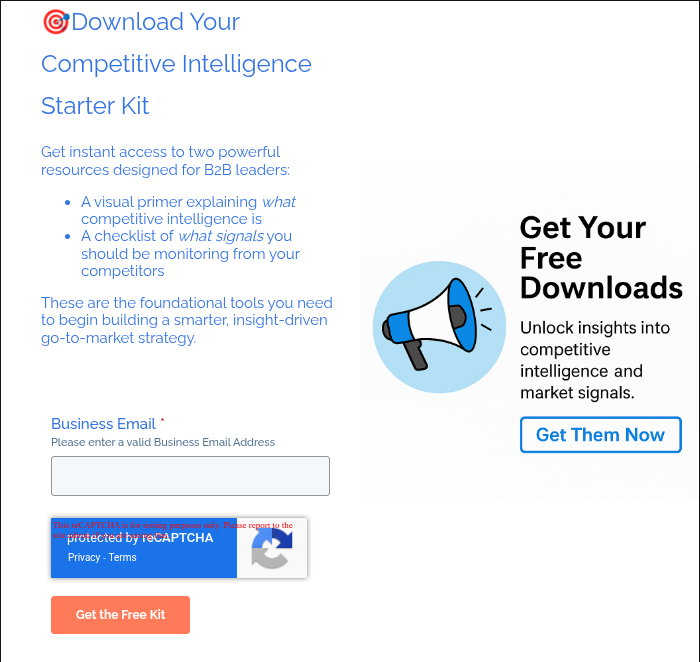 ��Download Your Competitive Intelligence Starter Kit   Get instant access to two powerful resources designed for B2B leaders: A visual primer explaining what competitive intelligence is A checklist of what signals you should be monitoring from your competitors These are the foundational tools you need to begin building a smarter, insight-driven go-to-market strategy.    