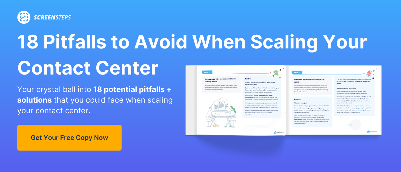 18 Pitfalls to Avoid When Scaling Your Contact Center CTA