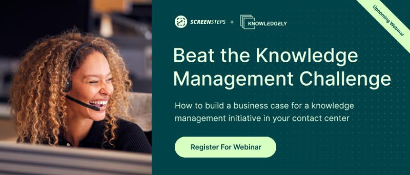 Beat the Knowledge Management Challenge in Contact Centers | Webinar