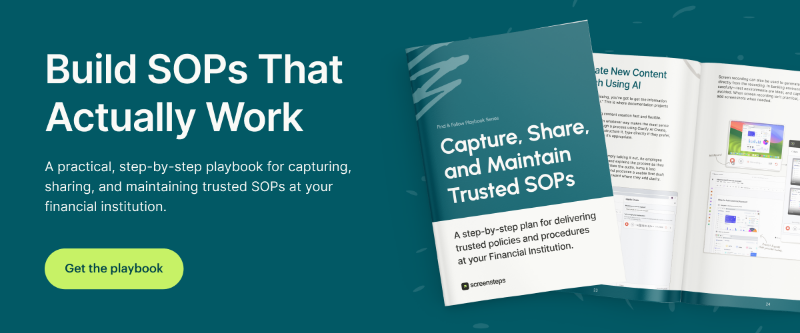 How to Document SOPs at Your Financial Institution