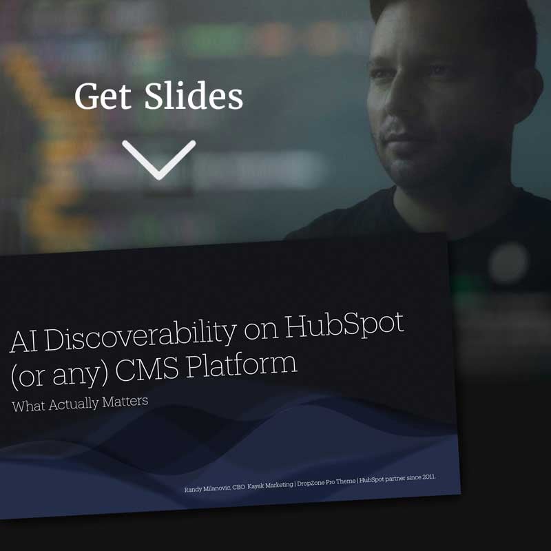 AI Discoverability slides CTA