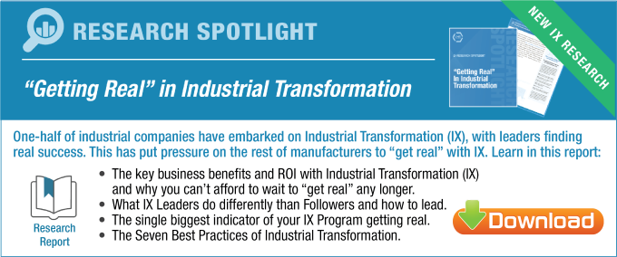 Industrial Transformation Readiness Getting Real Research Spotlight