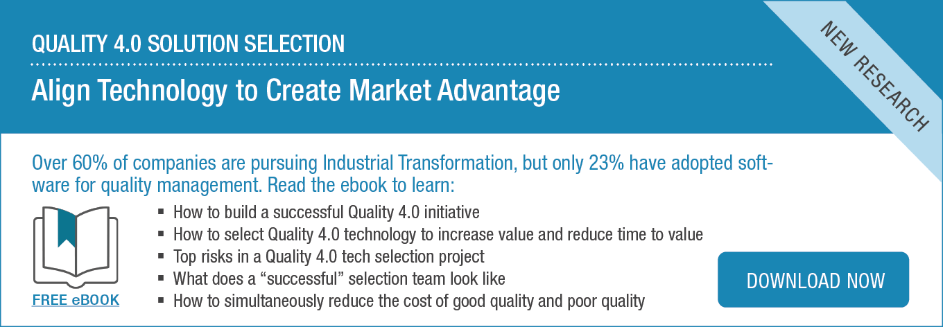 Ebook: How to Select Quality 4.0 Technology: Align Technology to Create Market Advantage