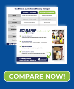 Compare Now!  StarShip vs QuickBooks Shipping Manager