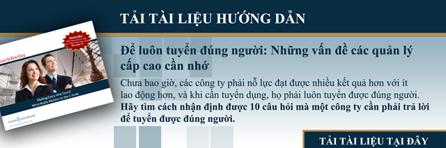 Để luôn tuyển đúng người