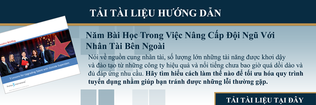tuyển dụng đội ngủ nhân tài từ các công ty lớn