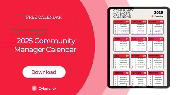 2025 Community Manager Calendar