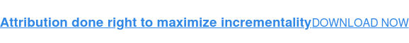 Attribution done right to maximize incrementality DOWNLOAD NOW <https://www.smartly.io/ebooks/get-the-e-book-attribution-to-maximize-incrementality>