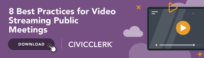 8 Best Practices for Video Streaming Public Meetings