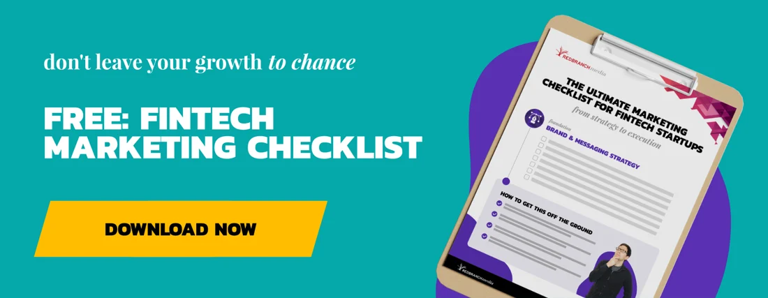 Fintech Marketing Checklist CTA Mockup