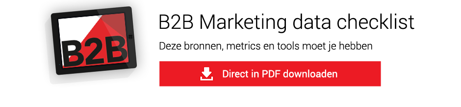 B2B Marketing data checklist