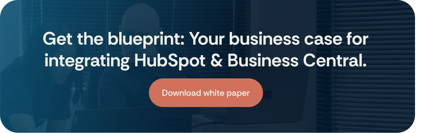 Business Central X HubSpot White Paper CTA