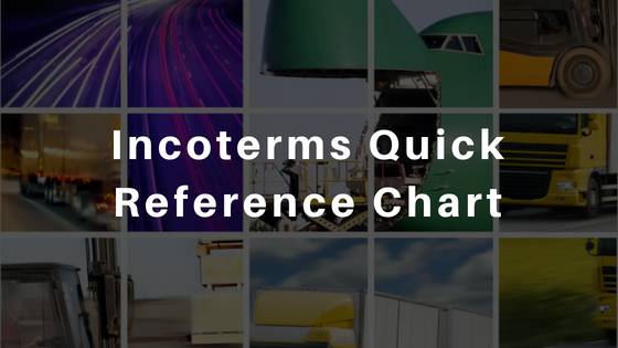 Freight terms quick reference chart