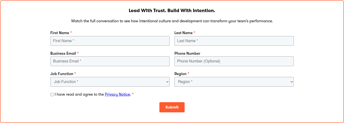 Lead With Trust. Build With Intention.