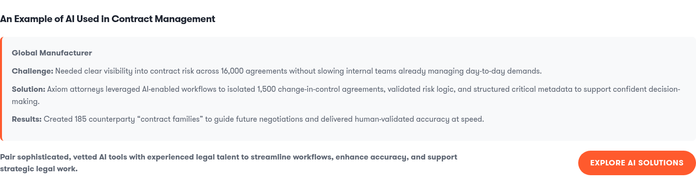 An Example of AI Used in Contract Management
