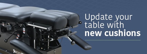 Chiropractic table cushions