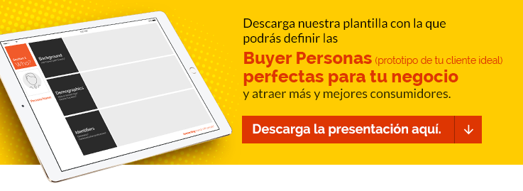 Plantilla para hacer un buyer persona.
