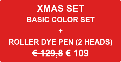 XMAS SET BASIC COLOR SET + ROLLER DYE PEN (2 HEADS) € 129,8 € 109