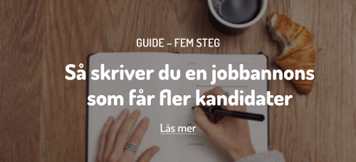 5 steg för en bättre jobbannons