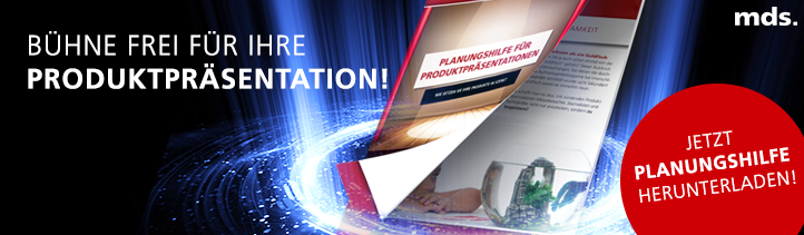 Jetzt Planungshilfe für Produktpräsentationen herunterladen!