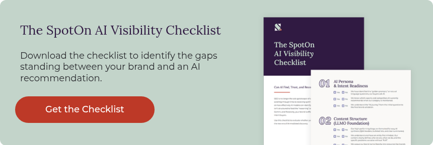 The SpotOn AI Visibility Checklist
