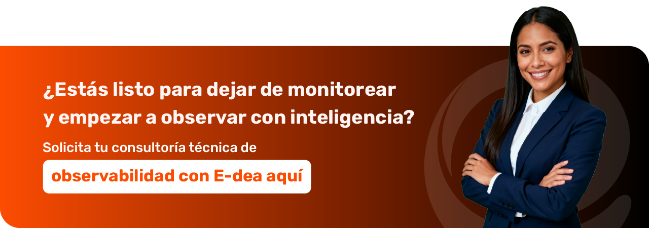 Esquema de observabilidad inteligente mostrando la unión de métricas, logs y trazas bajo el análisis de Davis AI.