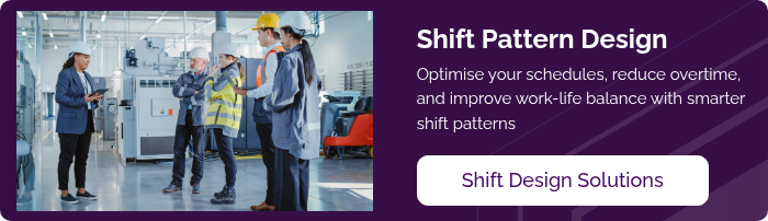 Manufacturing team talk shift