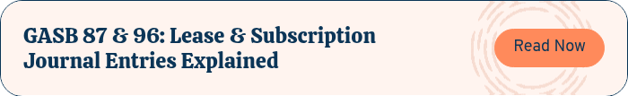 GASB 87 & 96: Lease & Subscription Journal Entries Explained
