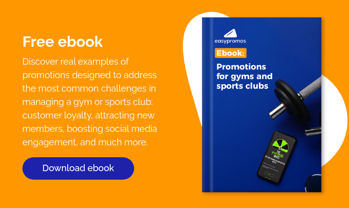 Free ebook Discover real examples of promotions designed to address the most common challenges in managing a gym or sports club: customer loyalty, attracting new members, boosting social media engagement, and much more.  