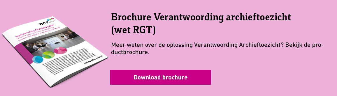 Brochure Verantwoording archieftoezicht