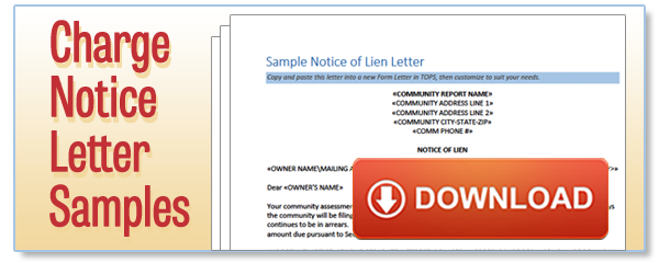Charge Notice Letter Samples