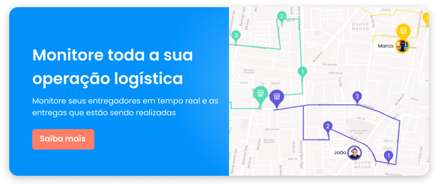Monitore sua operação logística