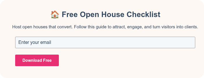 🏠 Free Open House Checklist