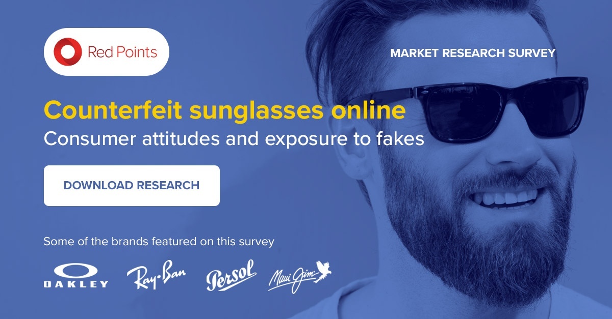 Red Points ebook on consumer attitudes to counterfeit sunglasses online