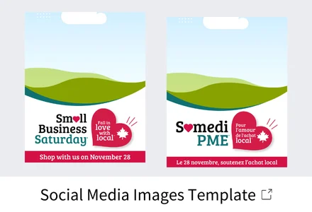 Small Business Saturday Social Media Images Template