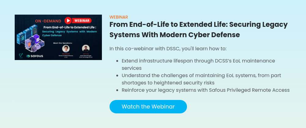 Webinar Secure Legacy Systems with modern Cyber Defense