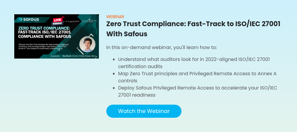 ISO 27001 Compliance Webinar with Safous