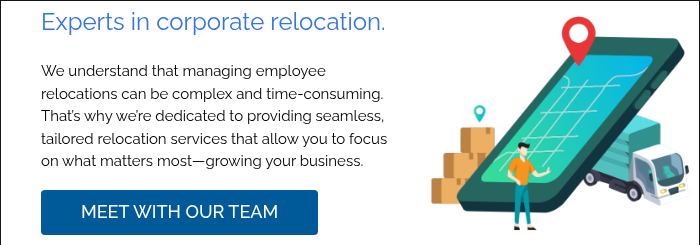 Experts in corporate relocation. &nbsp; We understand that managing employee relocations can be complex and time-consuming. That’s why we’re dedicated to providing seamless, tailored relocation services that allow you to focus on what matters most—growing your business.&nbsp; &nbsp;