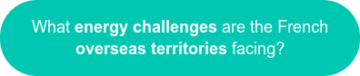 What energy challenges are the French overseas territories facing?