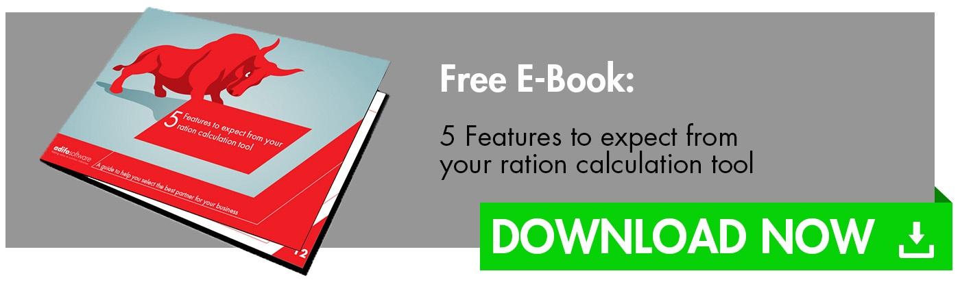 5 Features to expect from your ration calculation tool