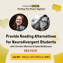 Provide Reading Alternatives for Neurodivergent Students