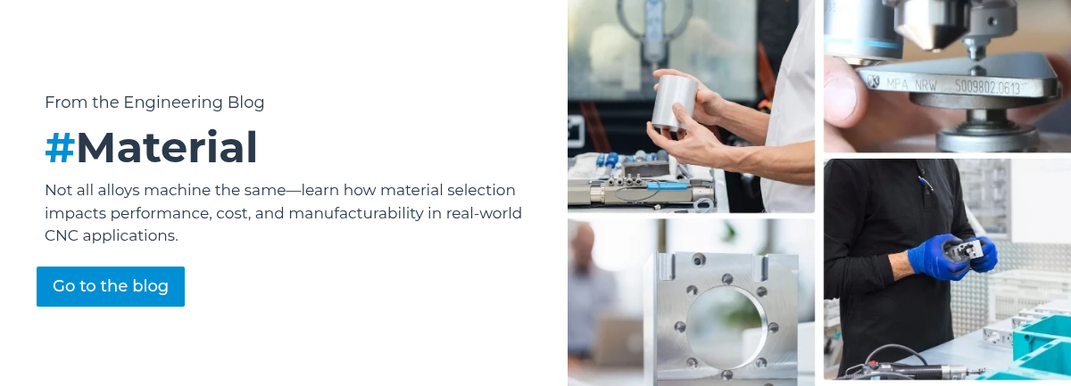 From the Engineering Blog #Material Not all alloys machine the same—learn how material selection impacts performance, cost, and manufacturability in real-world CNC applications.
