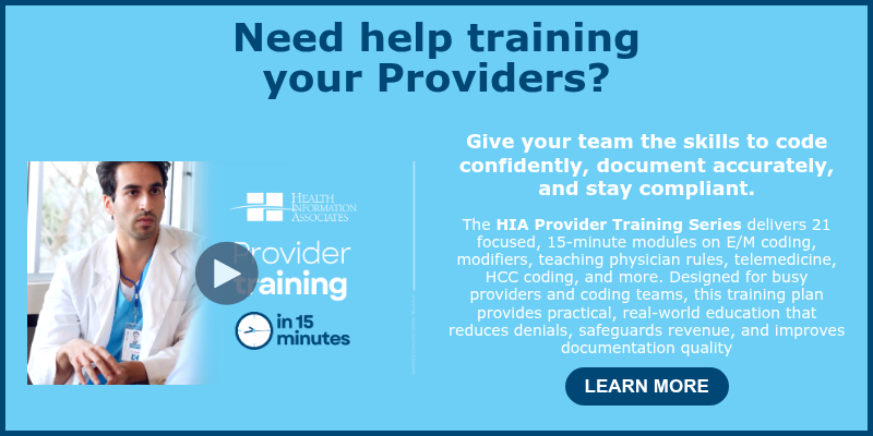 Need help training your Providers?