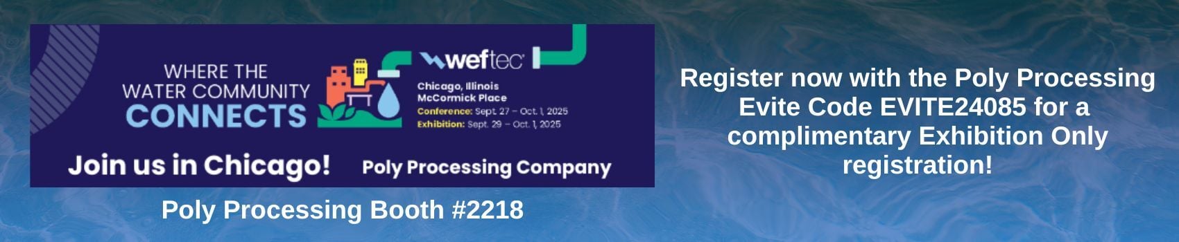 Join Us At WEFTEC 2025